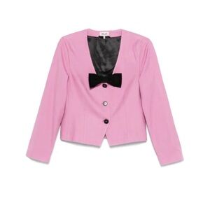 Baum und Pferdgarten Pink jacket black bow detail